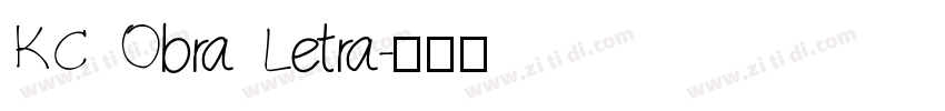 KC Obra Letra字体转换
